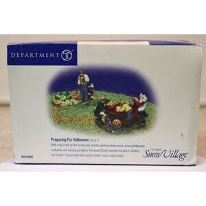 Dept 56 Halloween Village - Preparing for Halloween